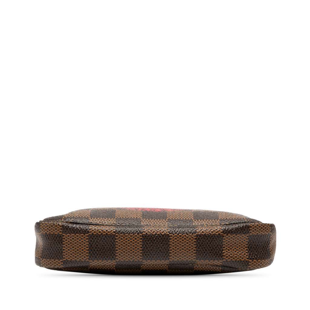 Louis Vuitton Damier Ebene Trunks and Bags Mini Pochette Accessoires Brown Very good - Inside View