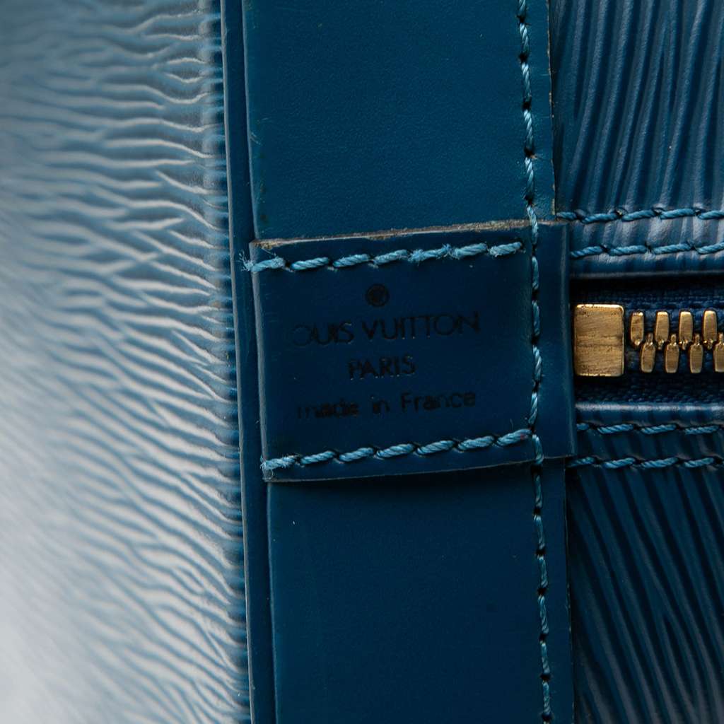 Louis Vuitton Epi Alma PM Blue Leather Very good - Box View