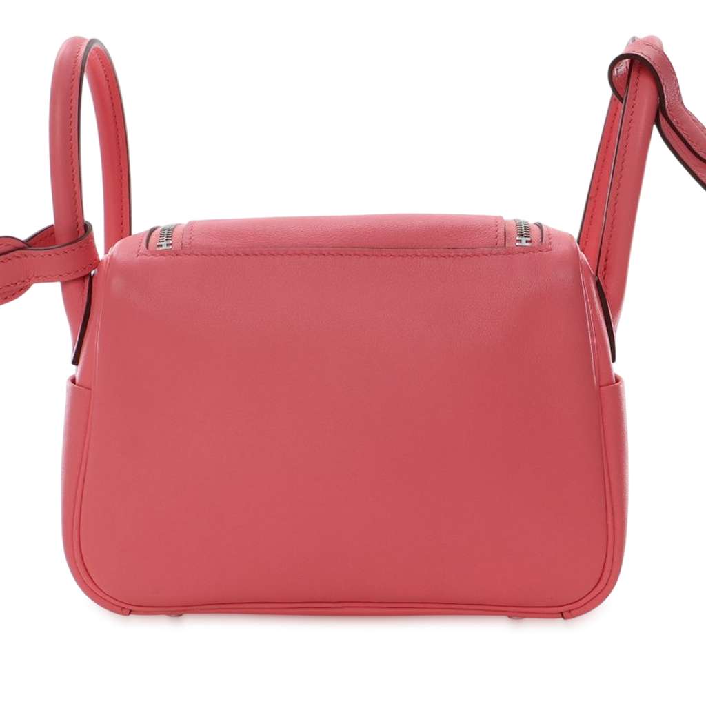 Hermès Mini Swift Lindy 20 Pink Leather Good condition - Inside View