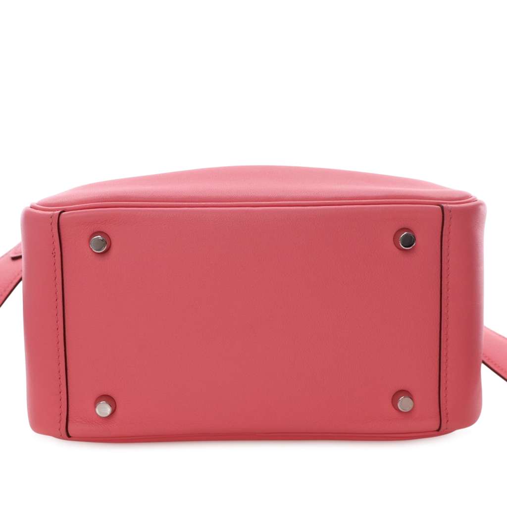 Hermès Mini Swift Lindy 20 Pink Leather Good condition - Model View