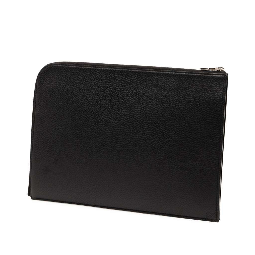 Louis Vuitton Taurillon Initials Circle Pochette Jour GM Black Leather Very good - Back View