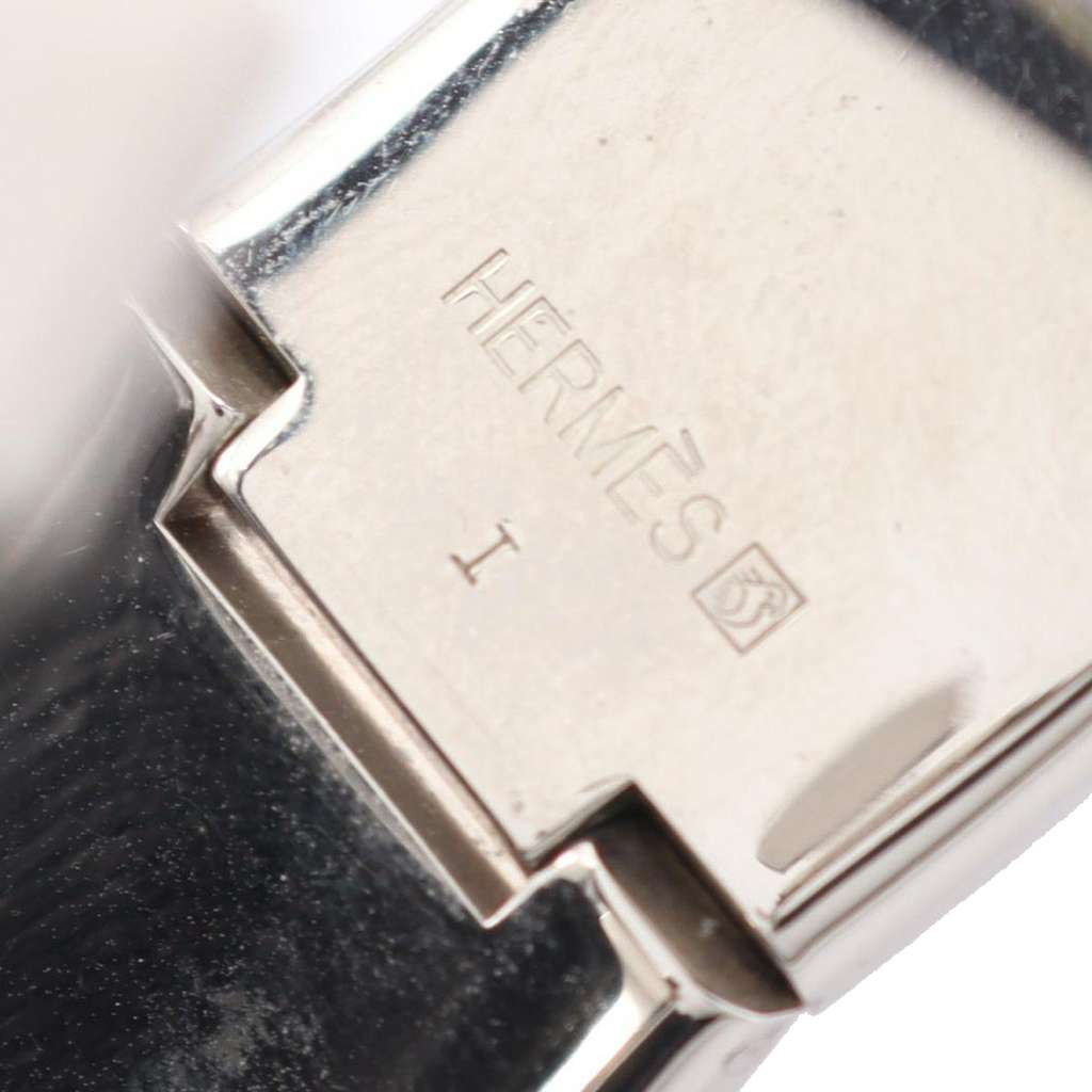 Hermès Wide Enamel Clic Clac H Bracelet PM White Very good condition - Box View