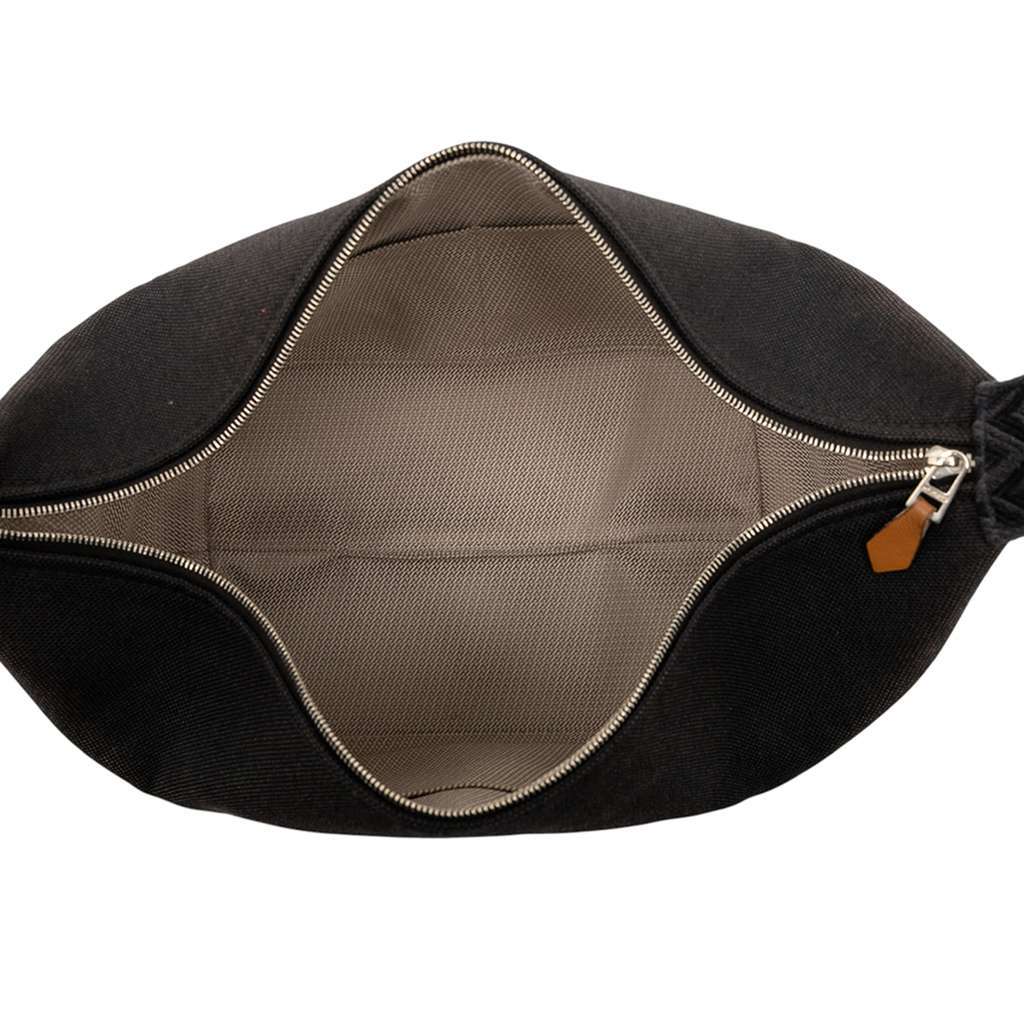 Hermès Large Canvas H Plume Bride A Brac Case Black Canvas Good condition - Model View