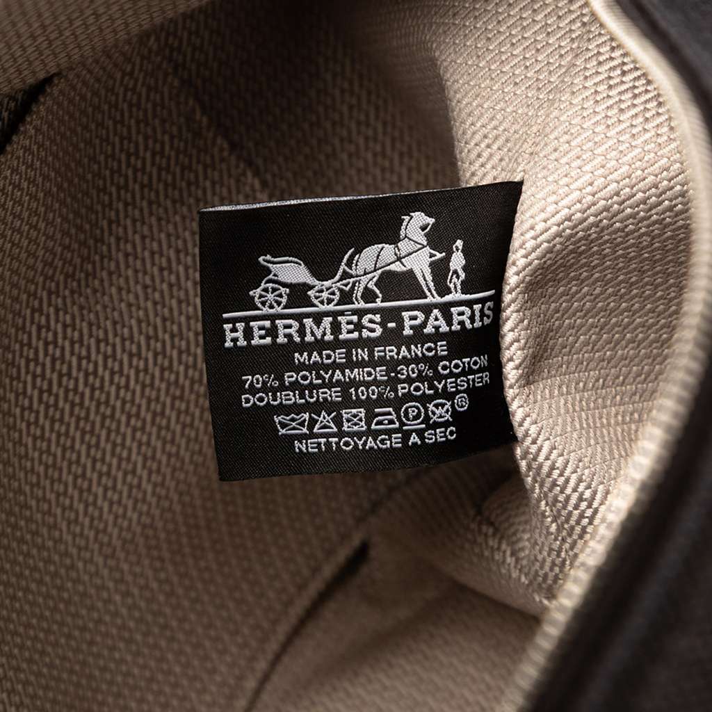 Hermès Large Canvas H Plume Bride A Brac Case Black Canvas Good condition - Box View
