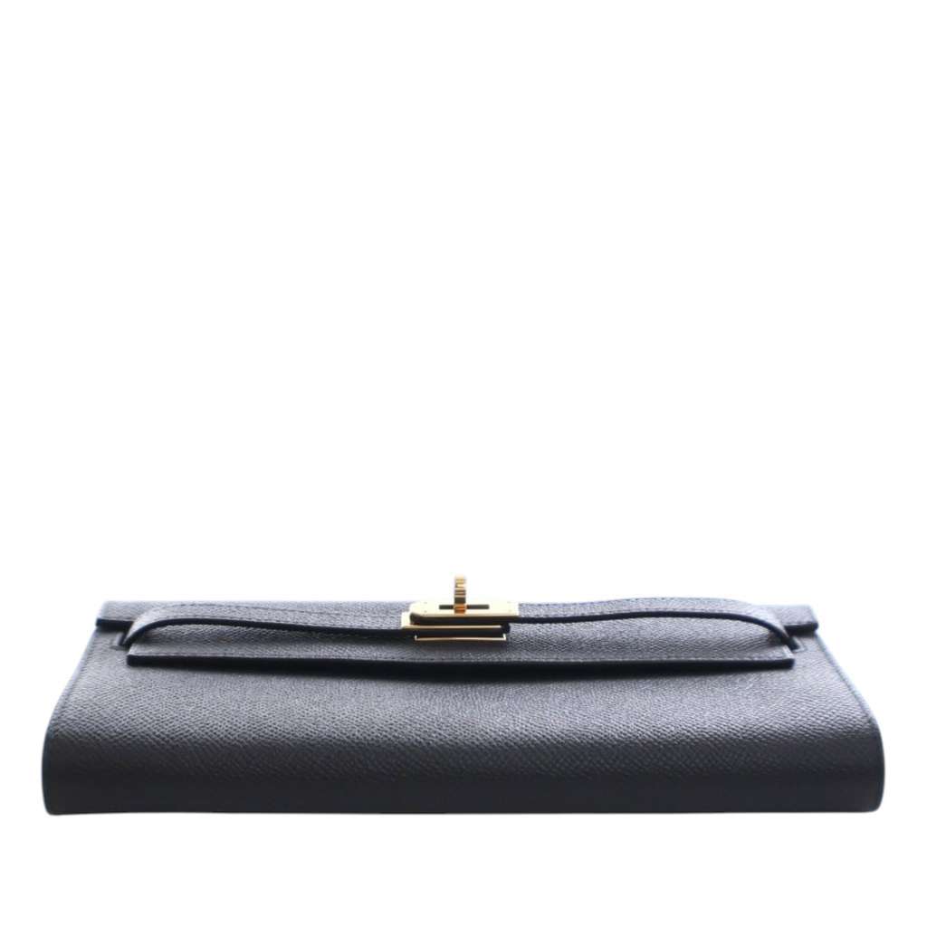 Hermès Epsom Kelly To Go Wallet Black Leather Good condition - Box View