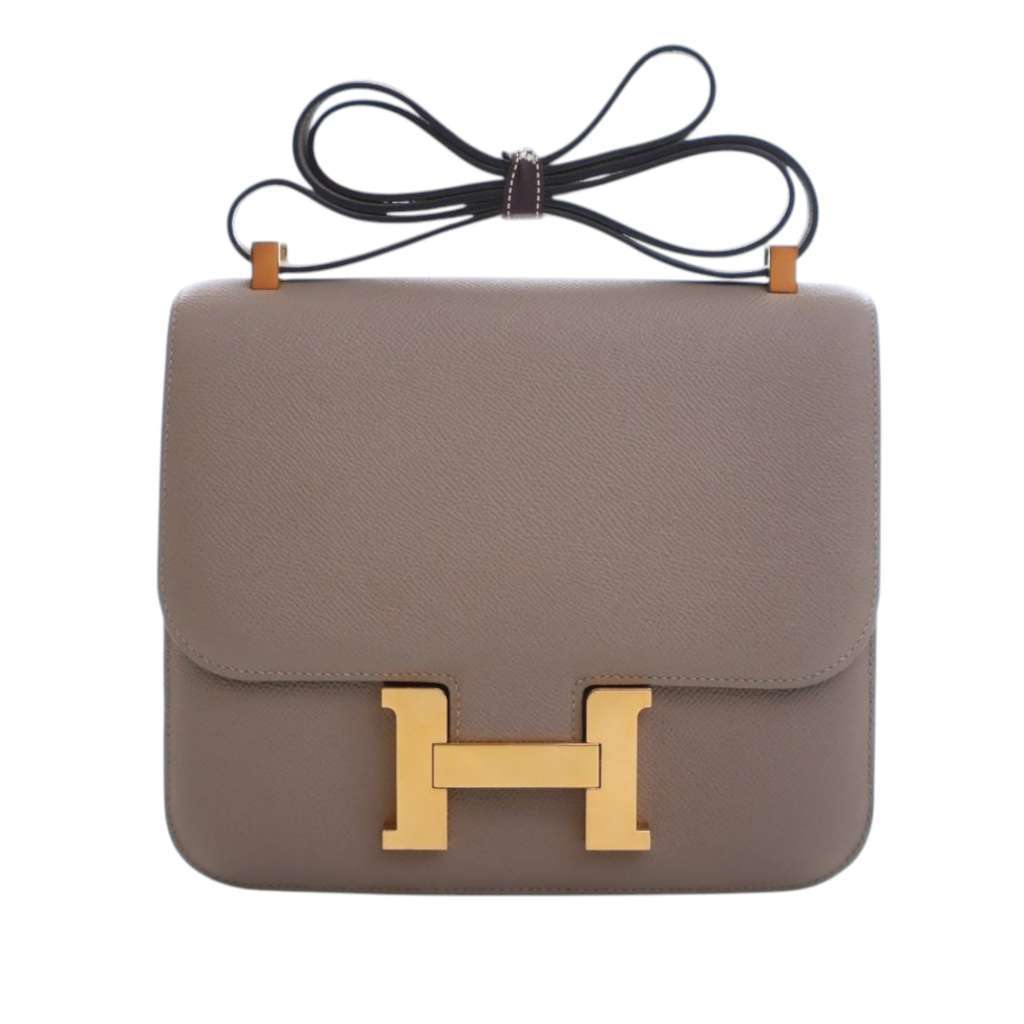 Hermès Epsom Constance 24 Brown Leather Very good - Front View