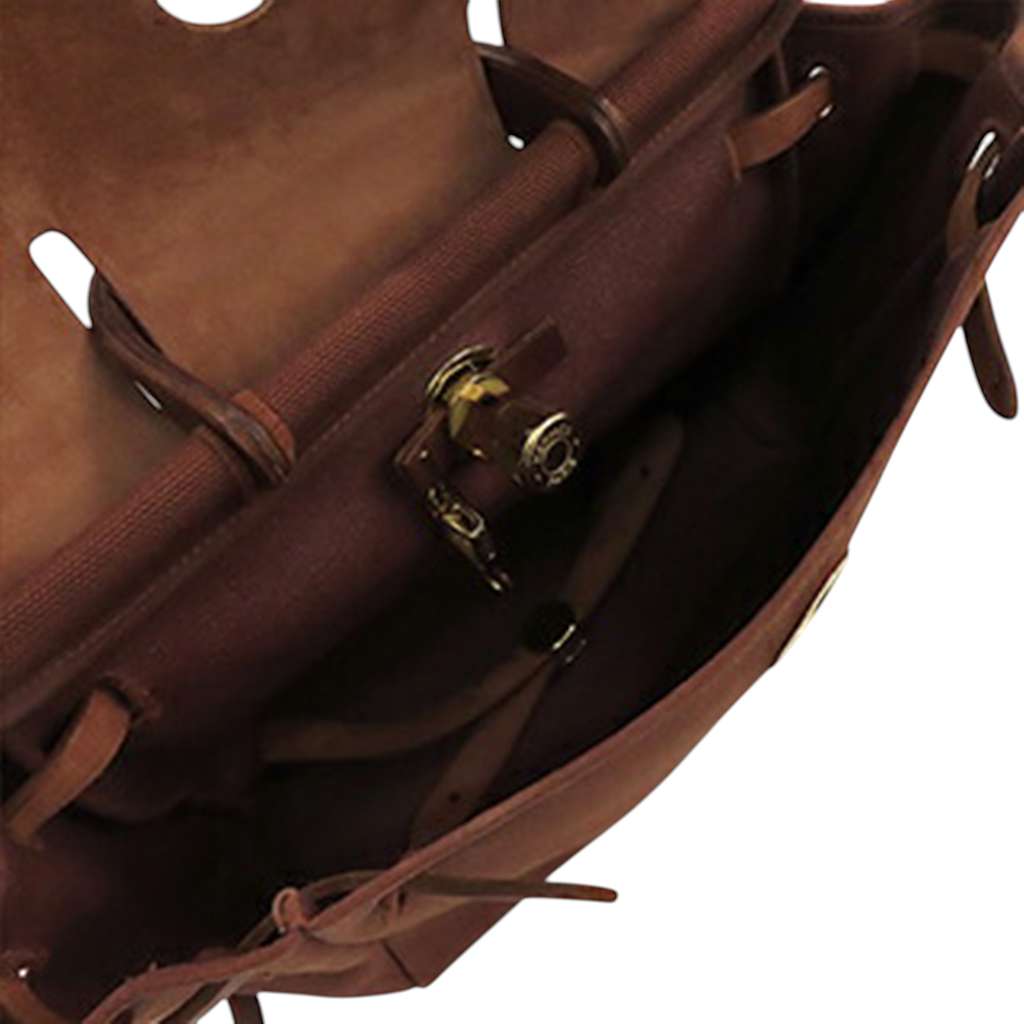 Hermès Toile Herbag Backpack PM Brown Canvas Good condition - Model View