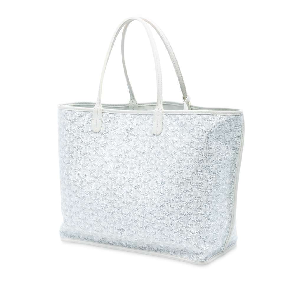 Goyard Goyardine Reversible Anjou PM White Canvas Very good condition - Back View