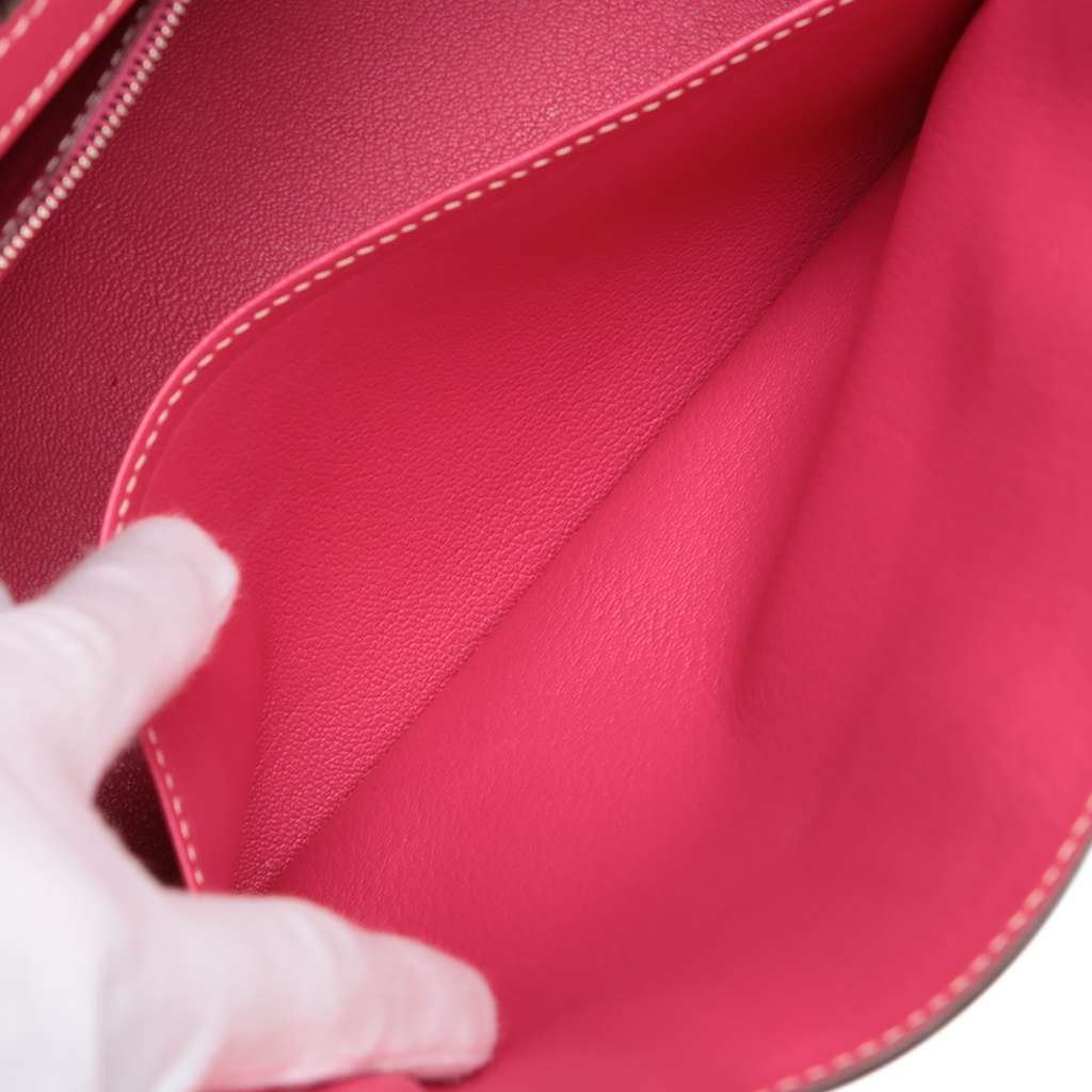 Hermès Epsom Birkin Retourne 30 Pink Leather Good condition - Inside View