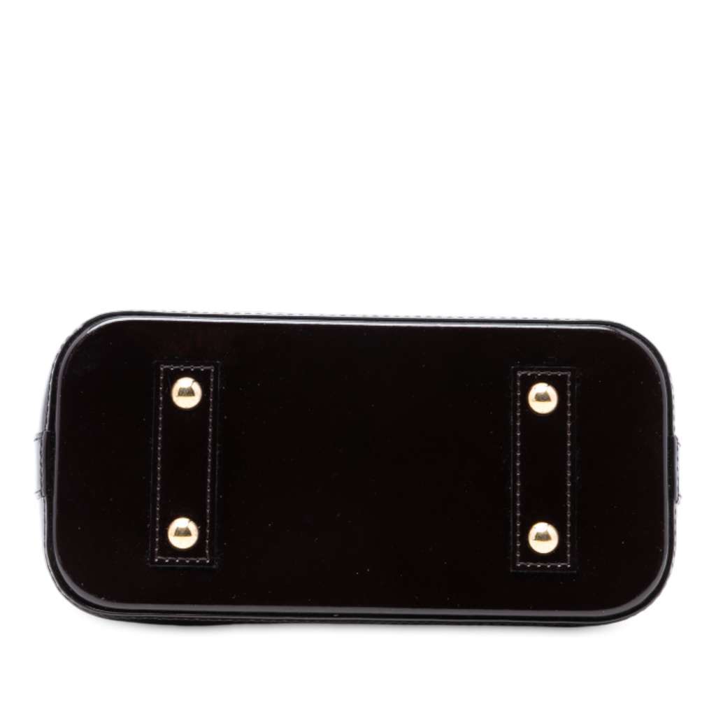 Louis Vuitton Monogram Vernis Alma BB Purple Leather Good - Inside View