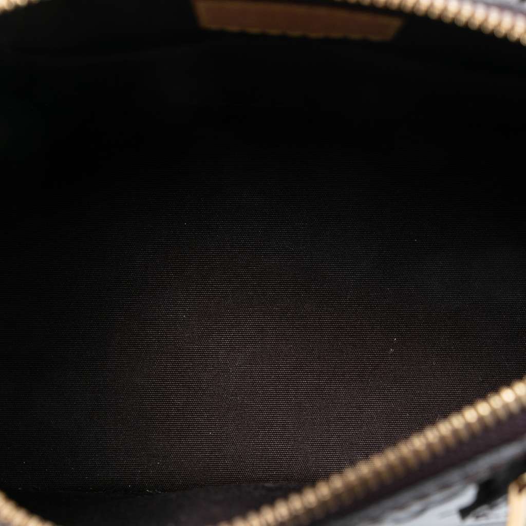 Louis Vuitton Monogram Vernis Alma BB Purple Leather Good - Model View
