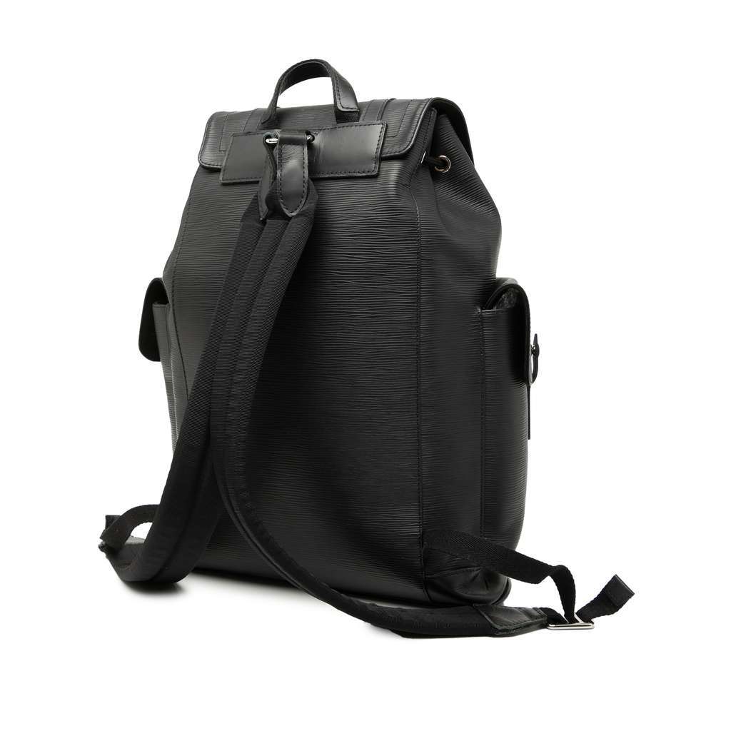 Louis Vuitton Epi Christopher Backpack PM Black Leather Very good condition - Back View