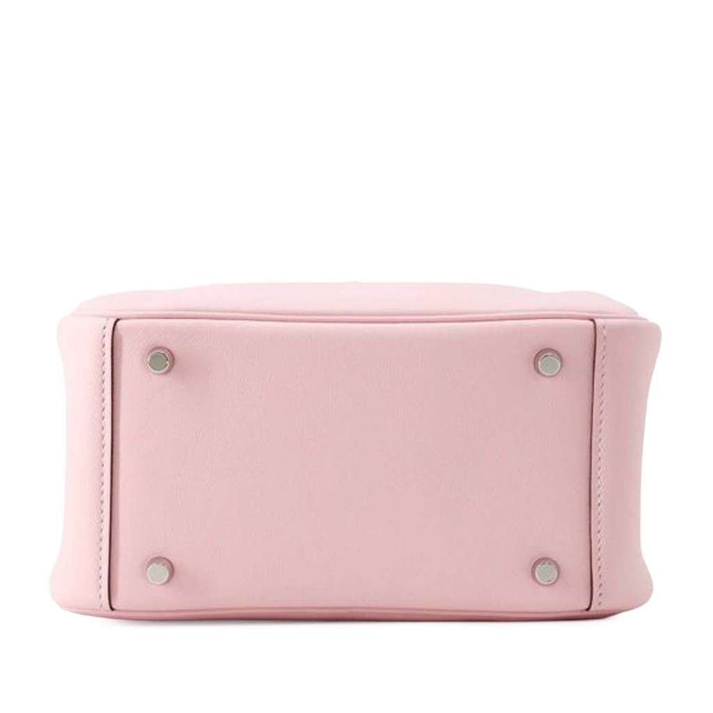 Hermès Mini Swift Lindy 20 Pink Leather Good condition - Inside View
