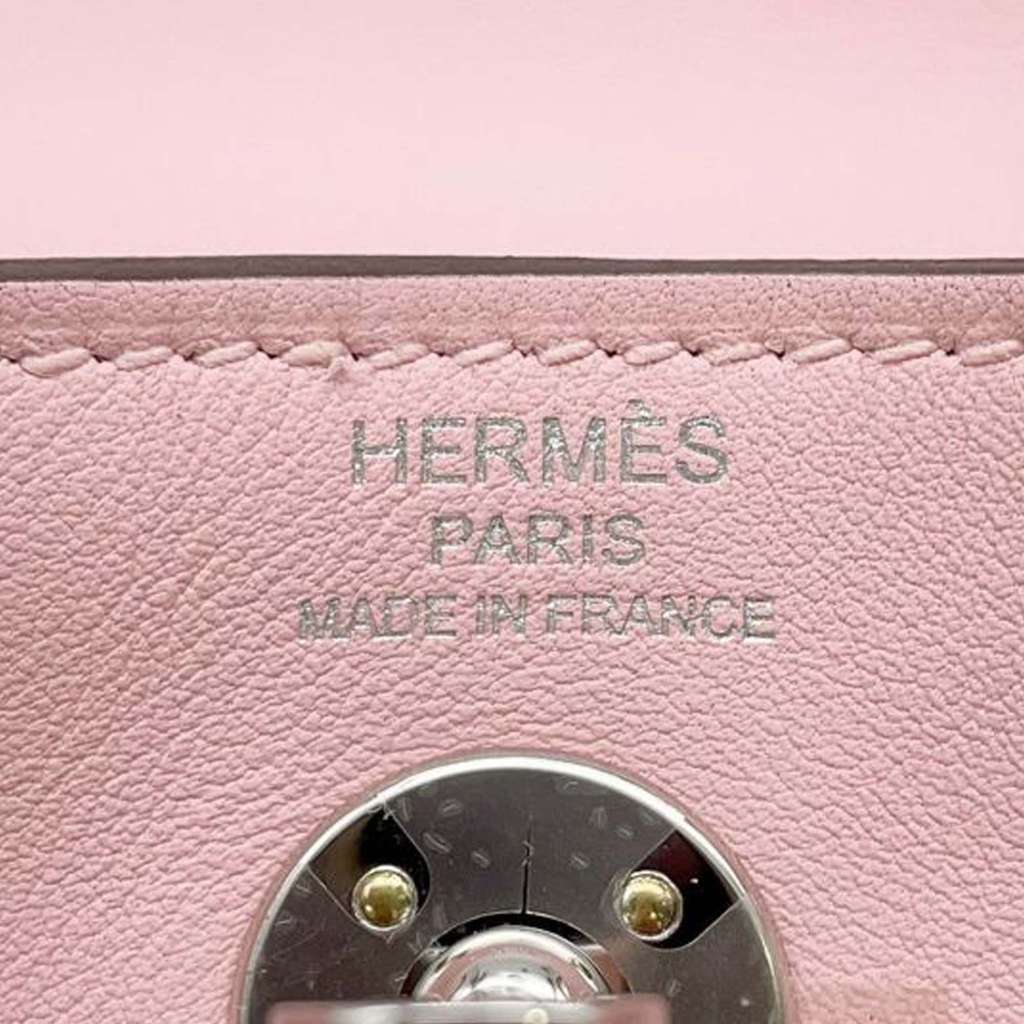 Hermès Mini Swift Lindy 20 Pink Leather Good condition - Box View