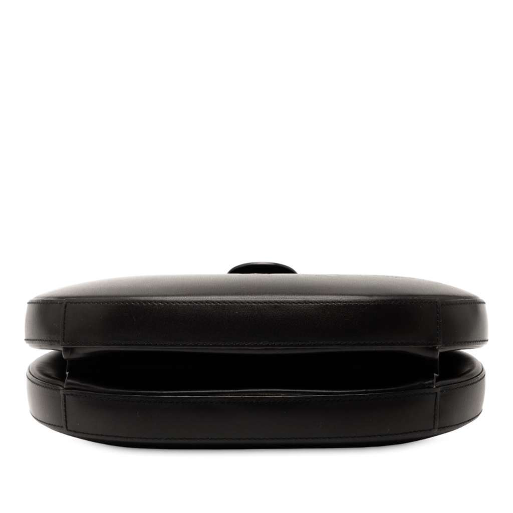 Loewe Leather Anagram Round Handbag Black Leather Good condition - Inside View