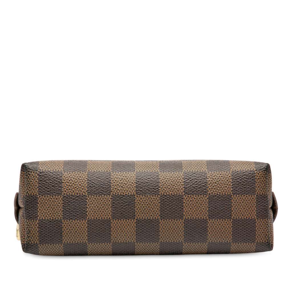 Louis Vuitton Damier Ebene Cosmetic Pouch PM Brown Good - Inside View