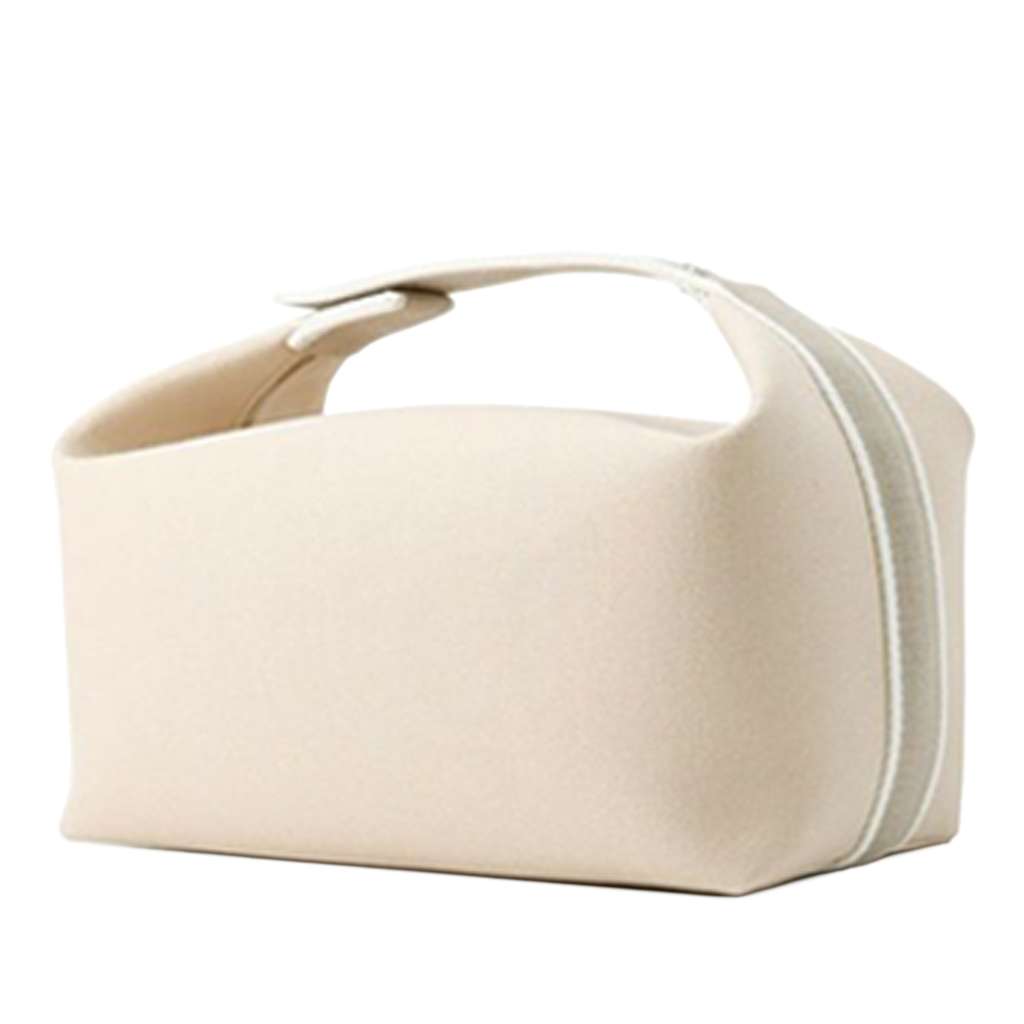 Hermès Large Toile Bride A Brac Case Brown Canvas Very good condition - Back View
