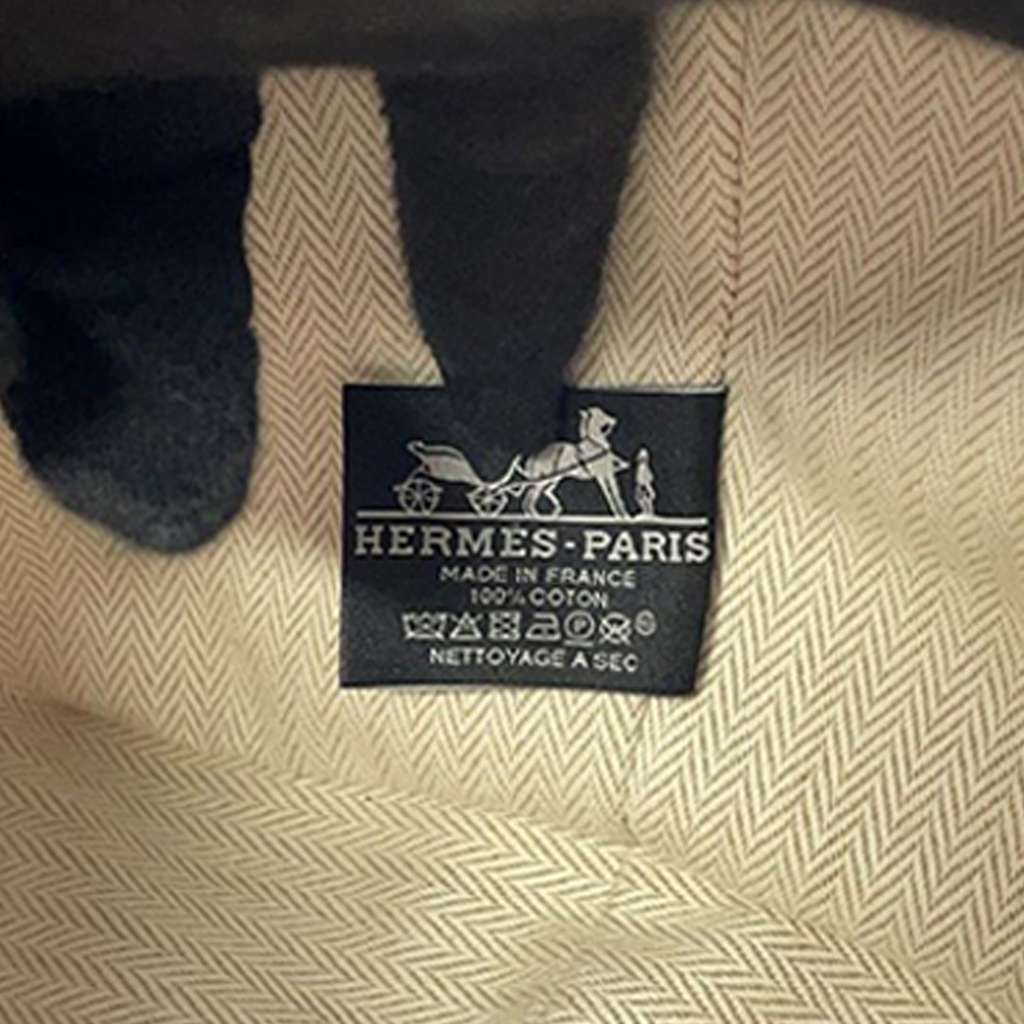 Hermès Large Toile Bride A Brac Case Brown Canvas Very good condition - Box View
