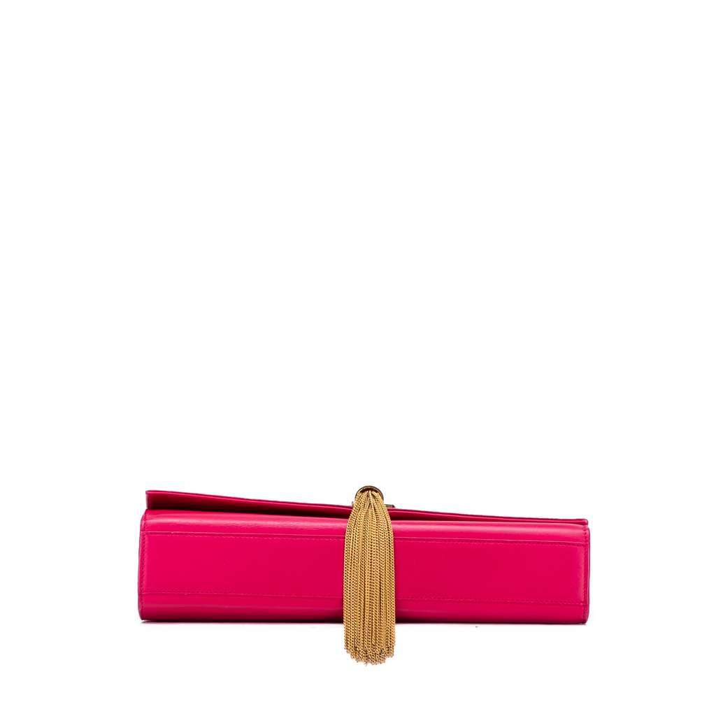 Saint Laurent Medium Smooth Calfskin Classic Monogram Kate Tassel Crossbody Pink Leather Very good condition - Inside View