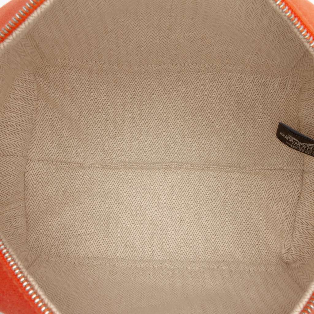 Hermès Small Toile Bride A Brac Case Orange Canvas Good condition - Model View
