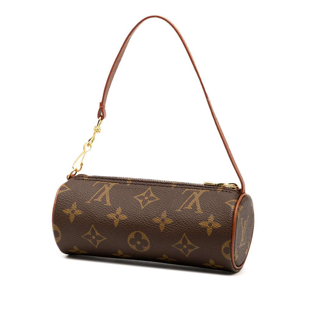 Louis Vuitton Monogram Papillon Pochette Brown Good condition - Back View