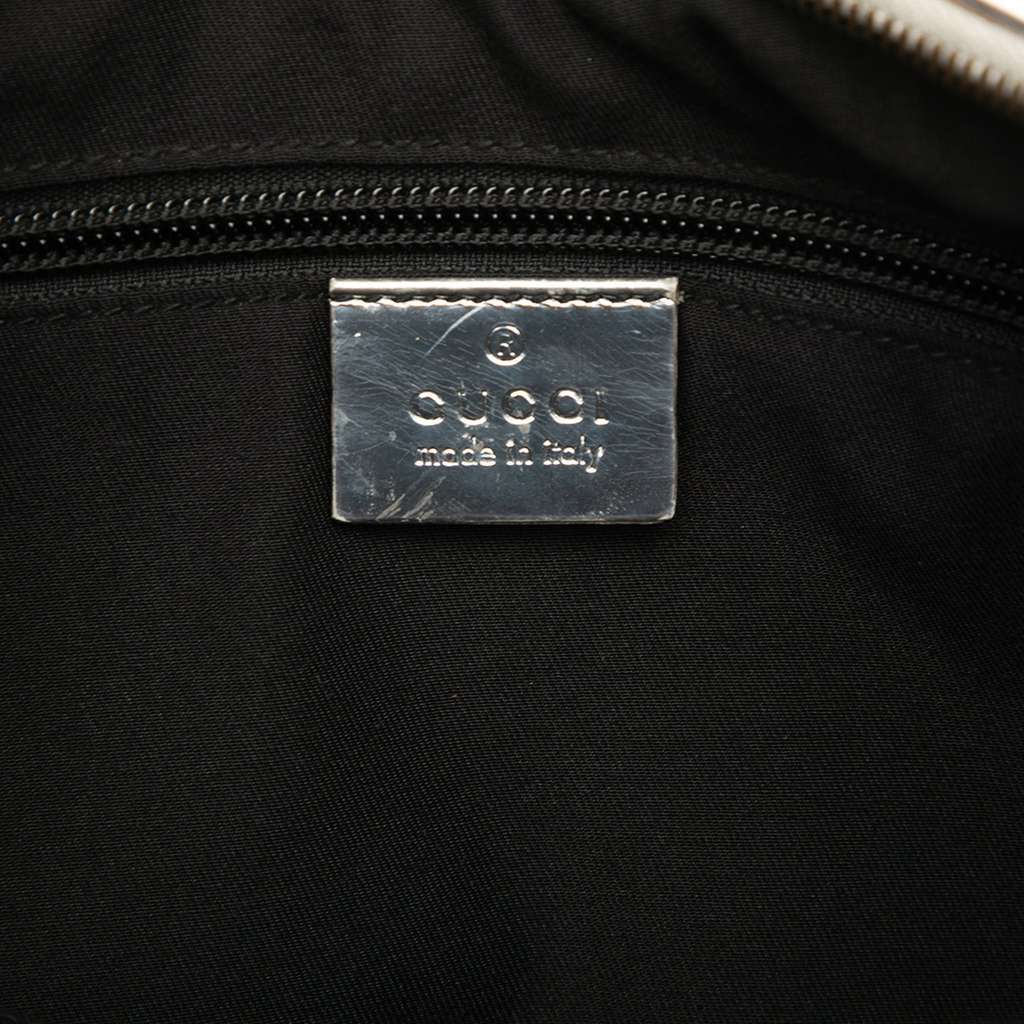 Gucci GG Imprime Web Crossbody Silver Canvas Very good - Box View