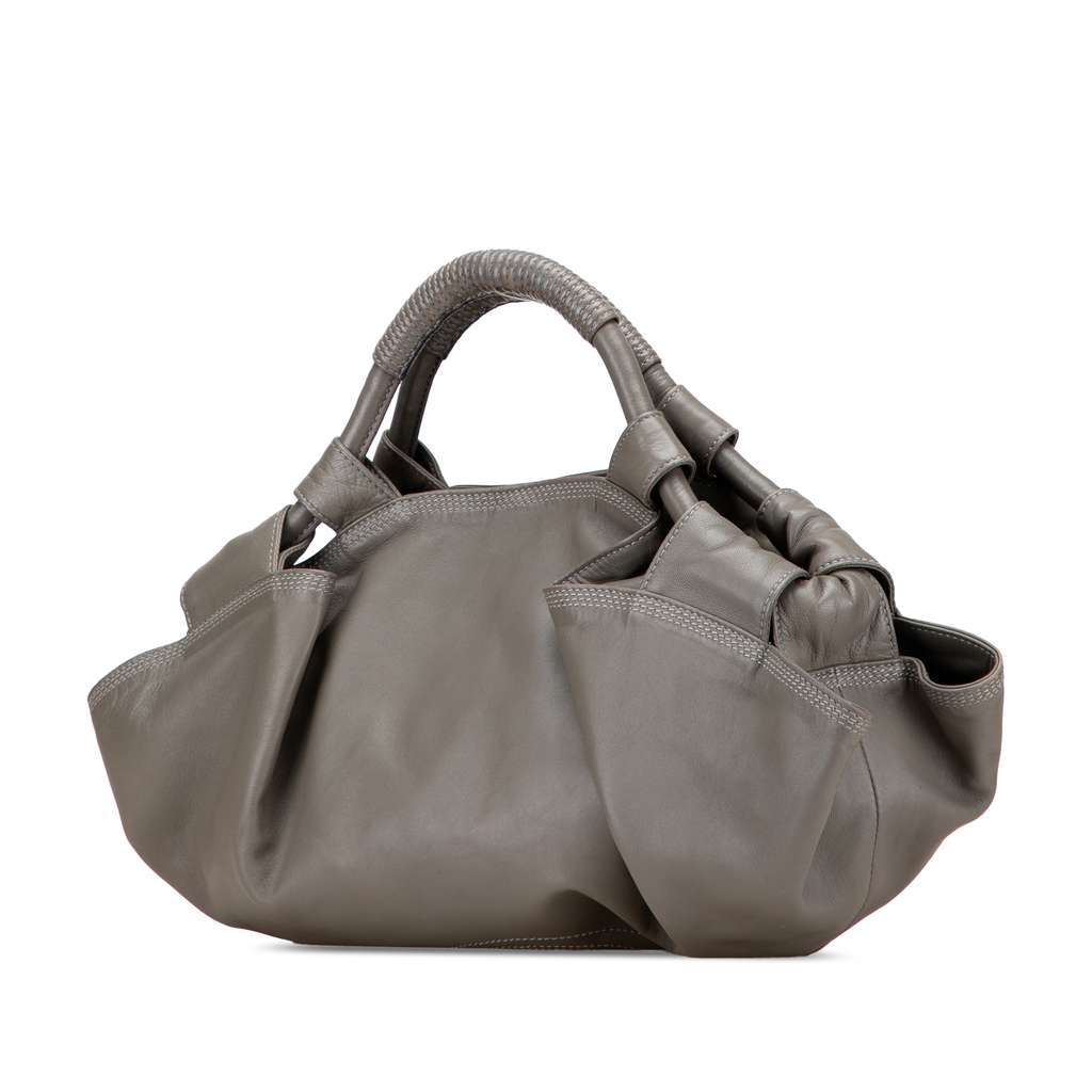 Loewe Nappa Aire Grey Leather Good - Back View