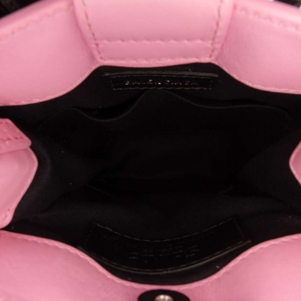 Balenciaga Mini Calfskin Hello Kitty Shopping Phone Holder Pink Leather Good condition - Model View