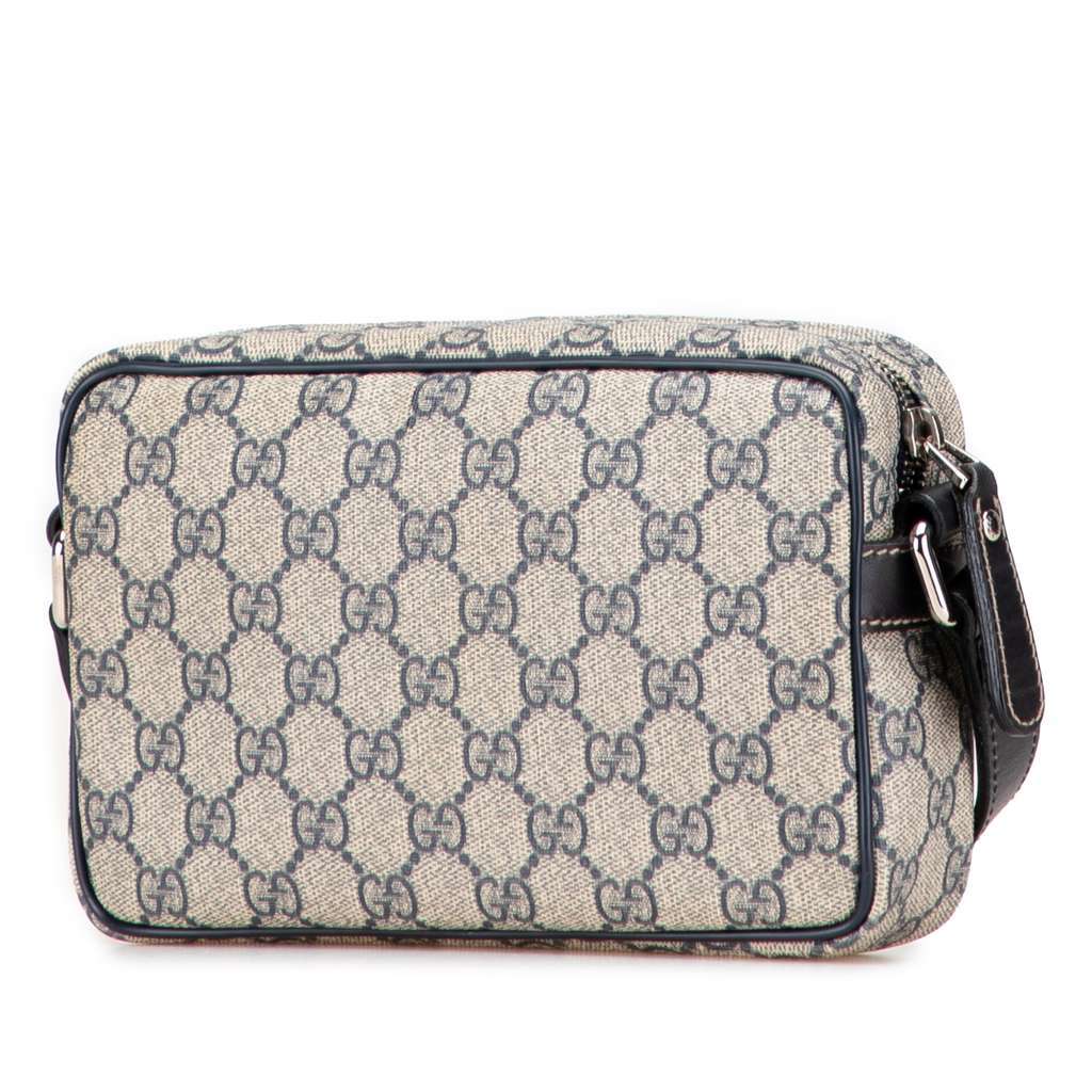Gucci GG Supreme Crossbody Brown Canvas Good - Back View