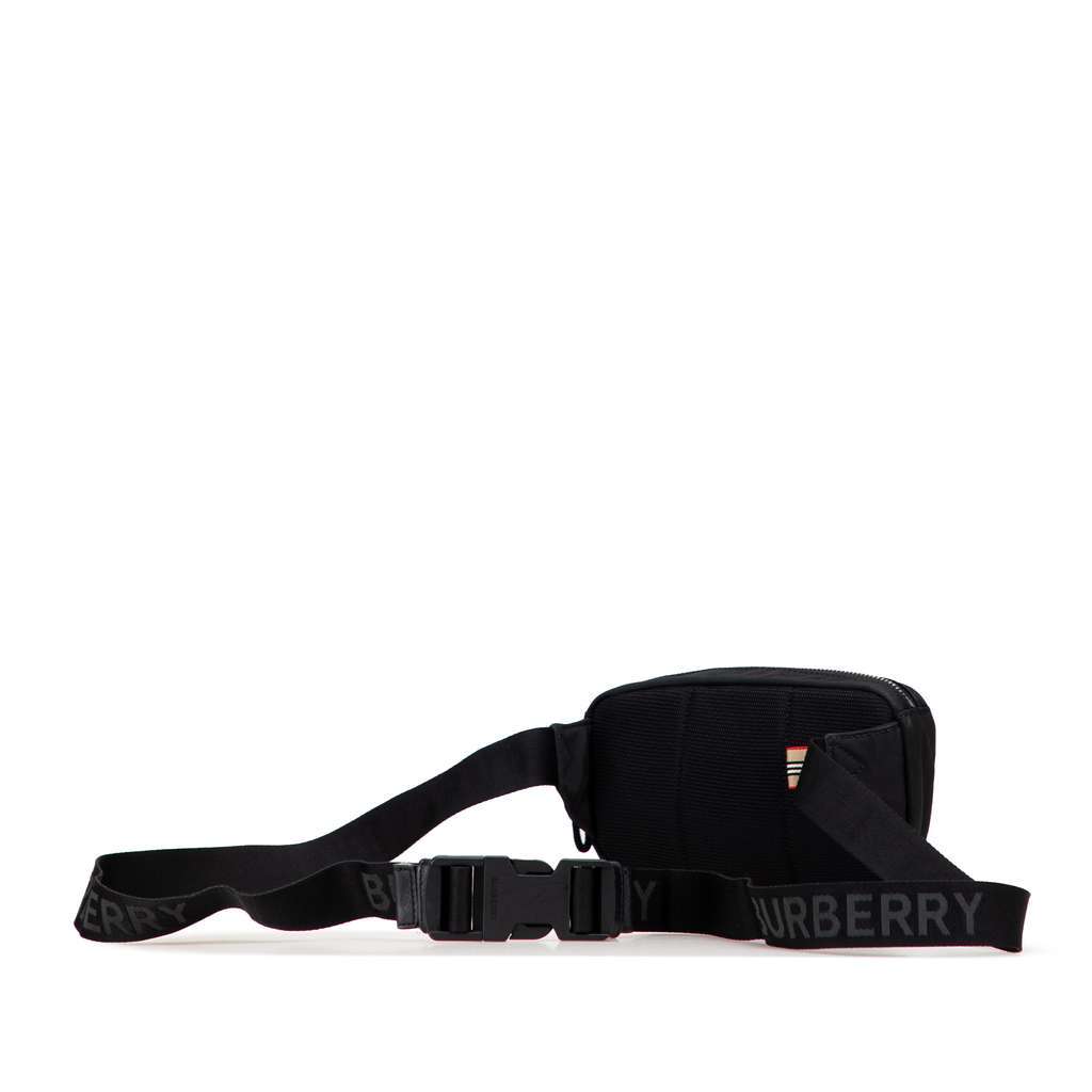 Burberry Nylon Logo Cannon Belt Bag Black Good - Back View
