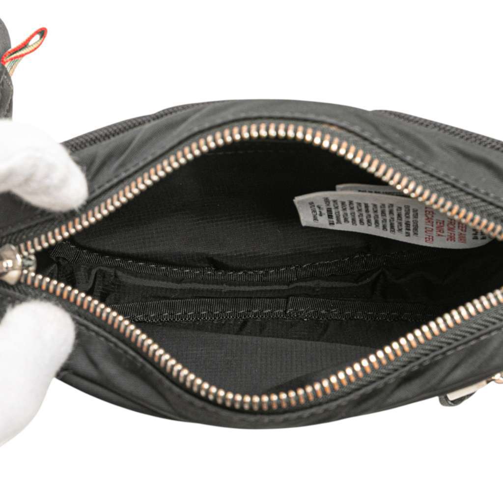 Burberry Nylon Logo Cannon Belt Bag Black Good - Model View