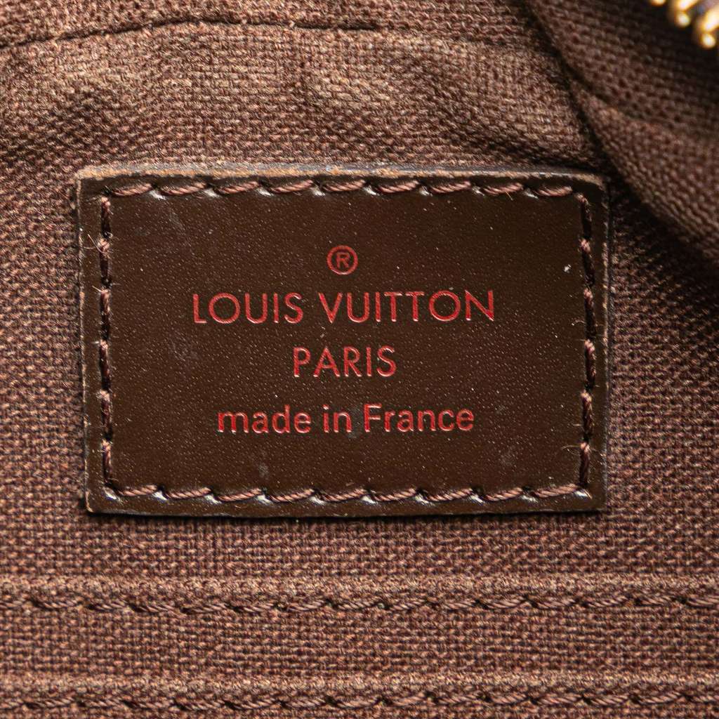 Louis Vuitton Damier Ebene Pochette Billets Macao Brown Very good - Box View