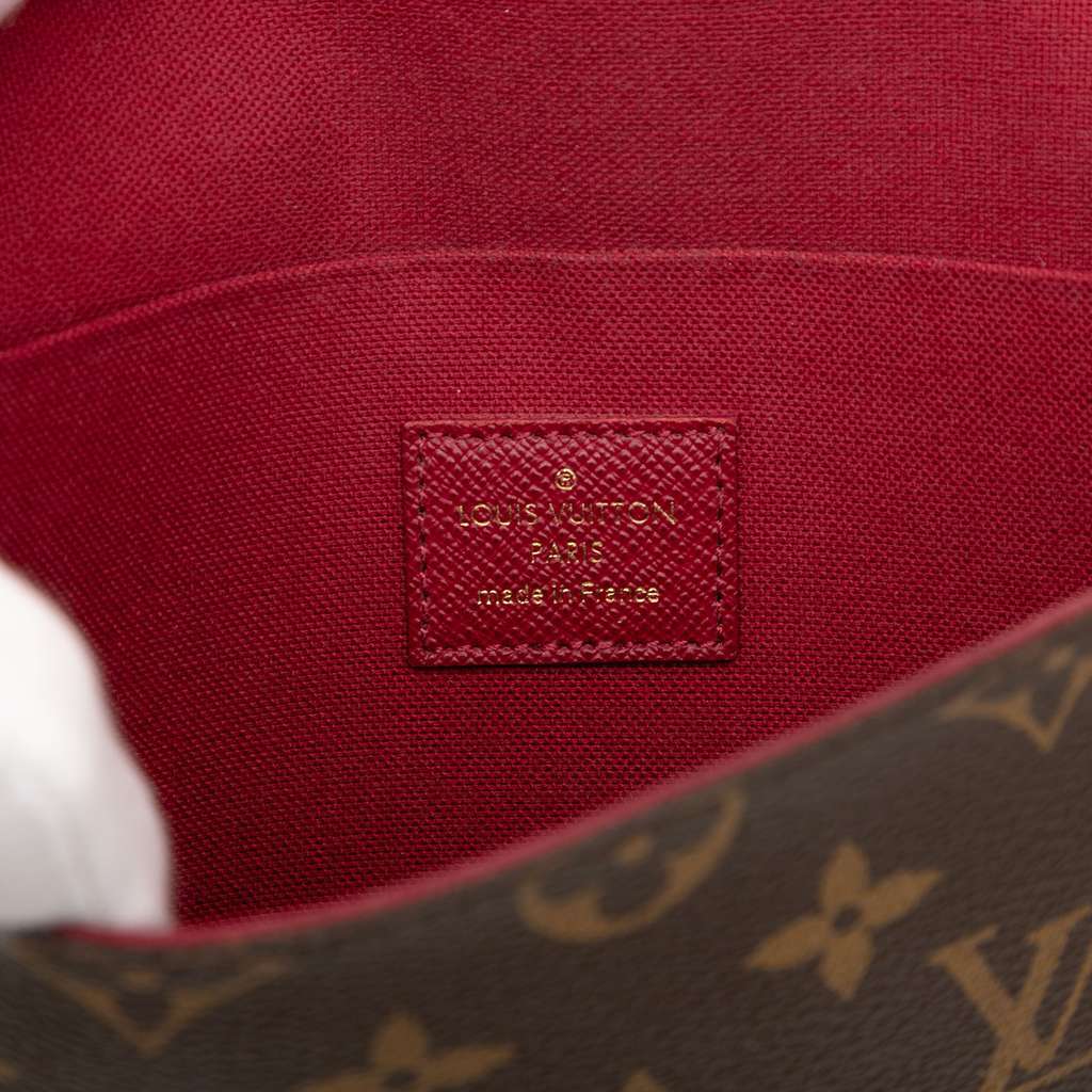 Louis Vuitton Monogram Pochette Felicie Brown Good condition - Box View