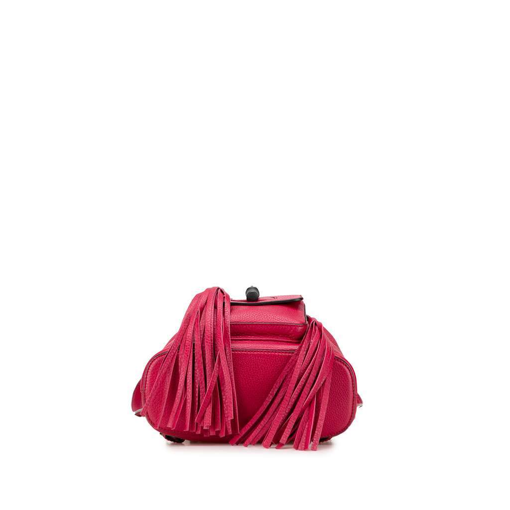 Gucci Leather Bamboo Daily Backpack Pink Leather Very good - Inside View