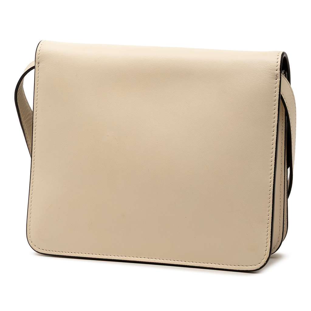 Fendi Leather Crystal Fab Crossbody Brown Leather Good condition - Back View