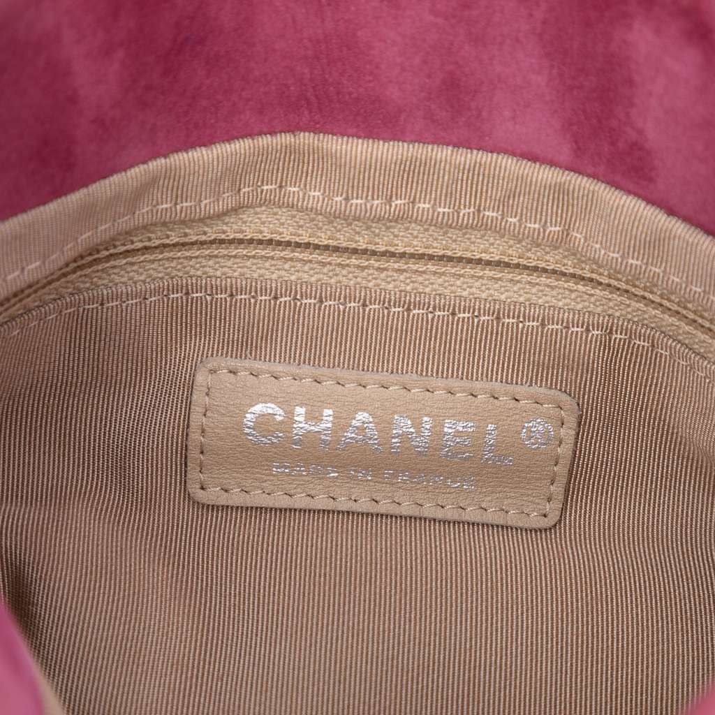Chanel Mini Quilted Nubuck Trianon Messenger Flap Pink Leather Very good condition - Box View