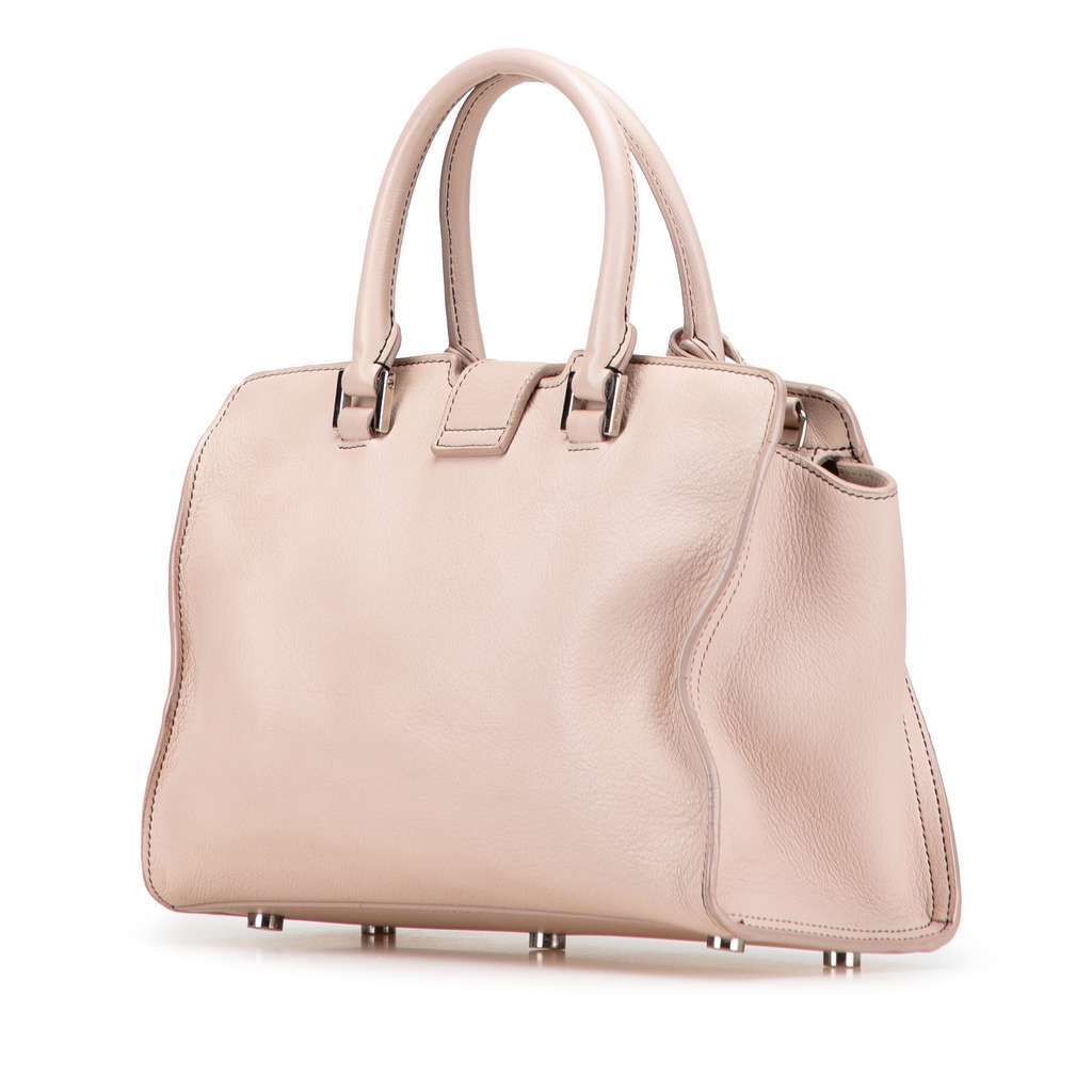 Saint Laurent Baby Leather Monogram Downtown Cabas Satchel Brown Leather Very good condition - Back View