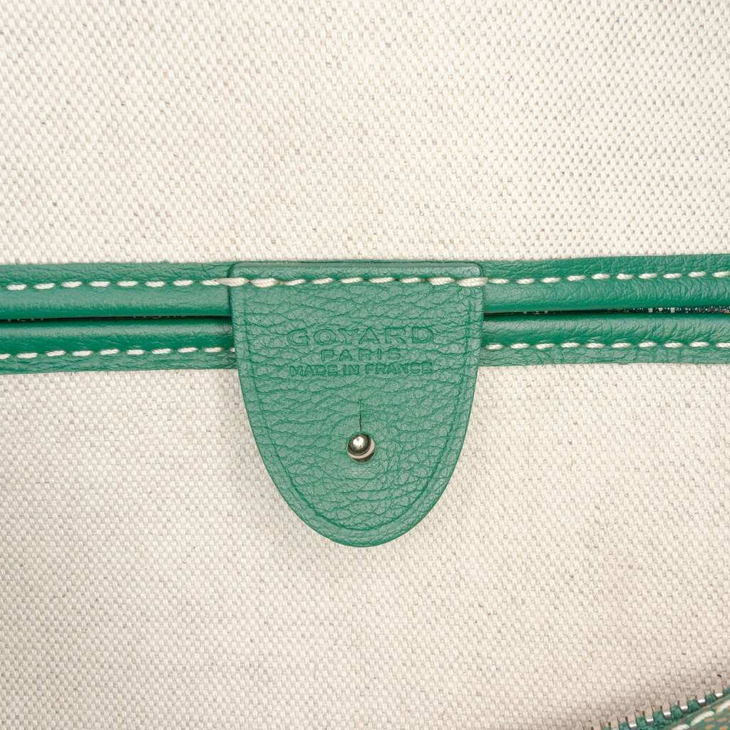 Goyard Goyardine Artois MM Green Canvas Good condition - Box View
