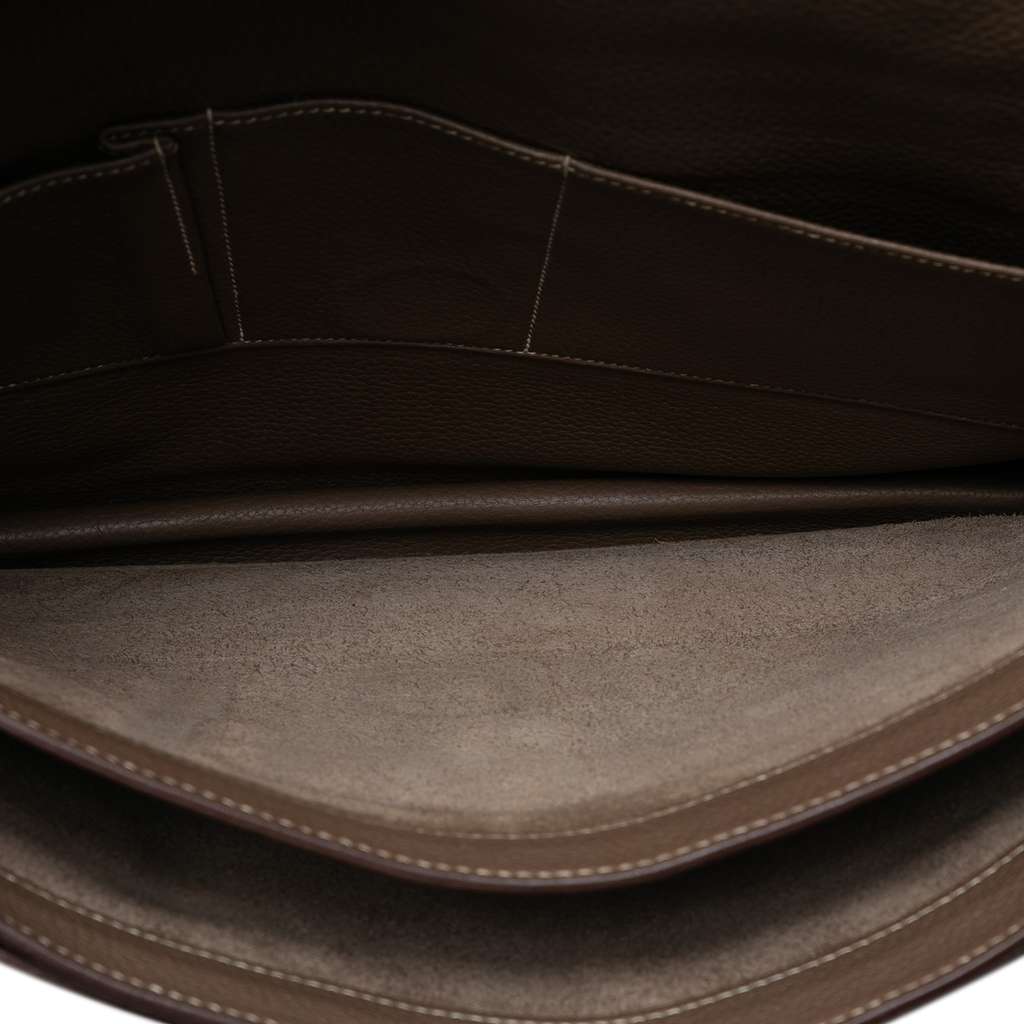 Hermès Togo Sac a Depeches 40 Brown Leather Very good condition - Model View