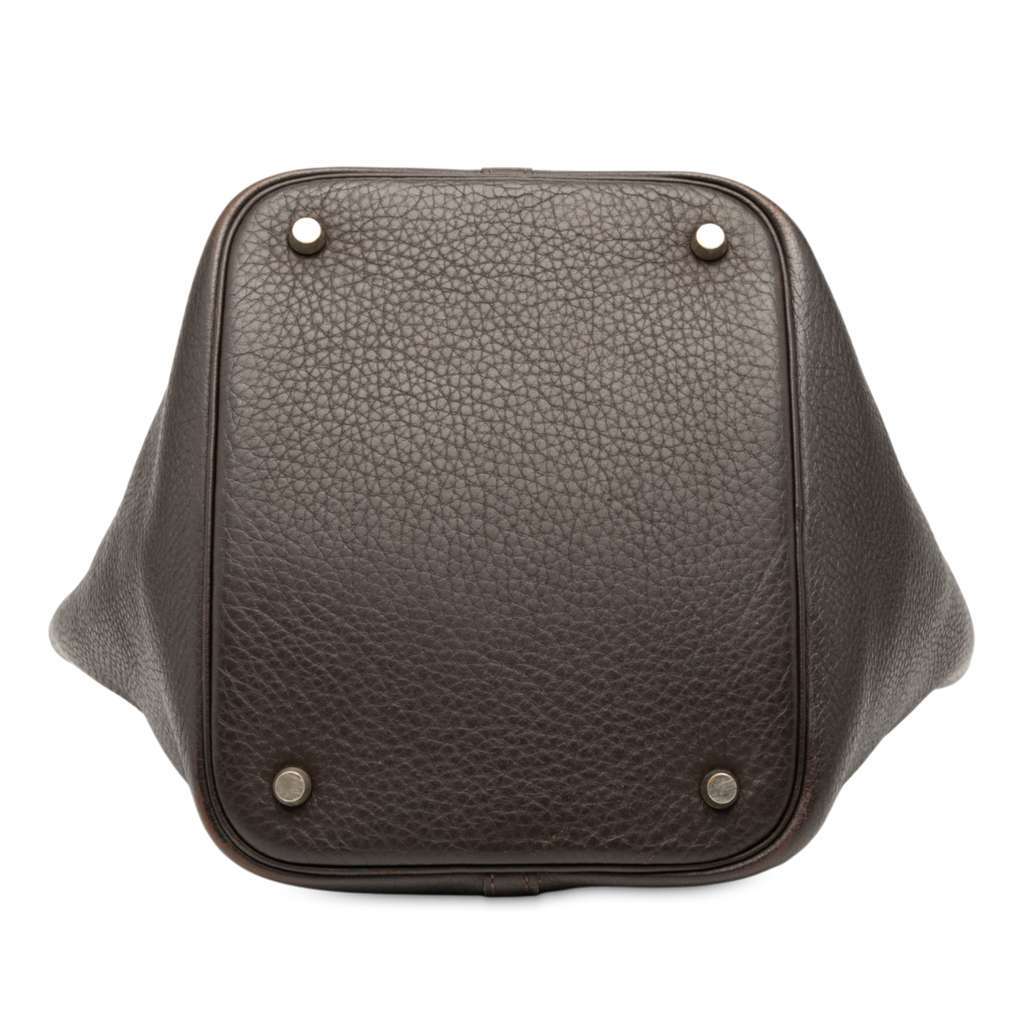 Hermès Clemence Picotin 22 Brown Leather Good condition - Inside View
