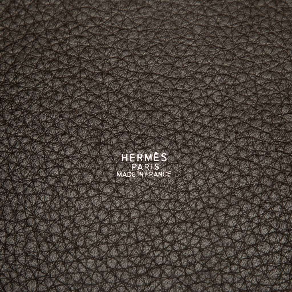 Hermès Clemence Picotin 22 Brown Leather Good condition - Box View