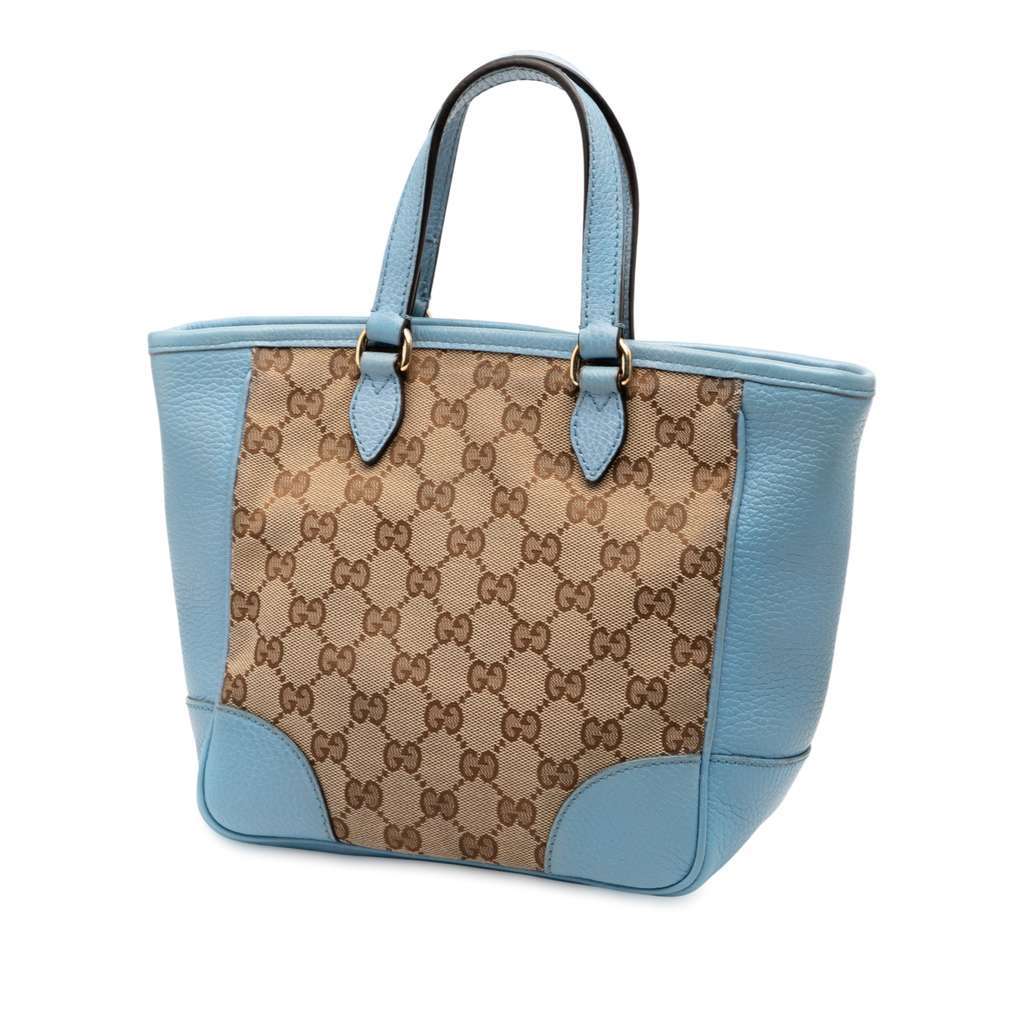 Gucci Small GG Canvas Bree Satchel Brown Canvas Very good - Back View