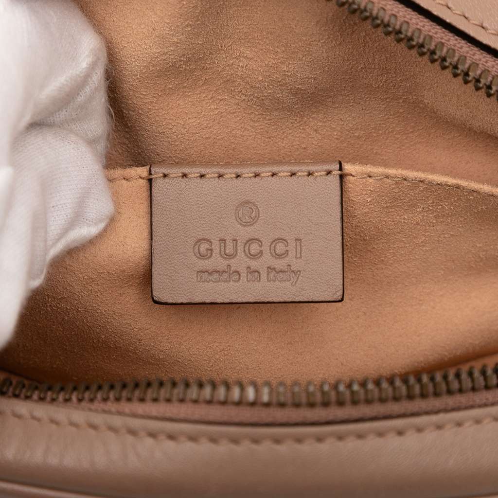 Gucci GG Marmont Matelasse Leather Belt Bag Brown Leather Very good condition - Box View