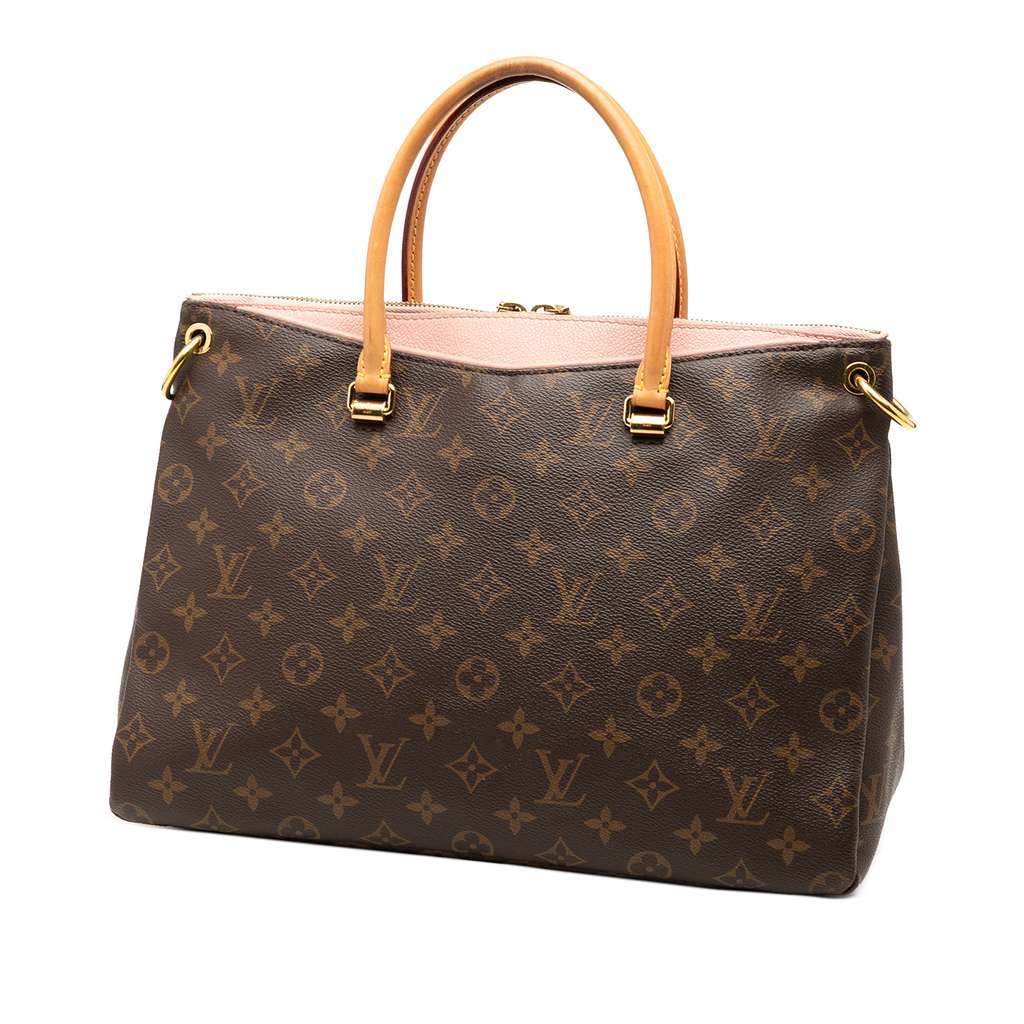Louis Vuitton Monogram Pallas MM Brown Good - Back View