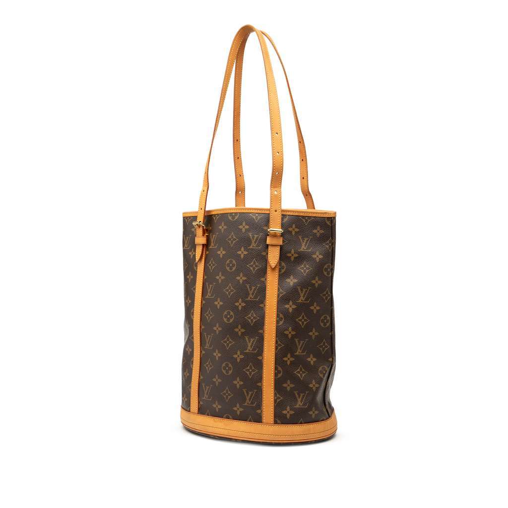Louis Vuitton Monogram Bucket GM Brown Good condition - Back View