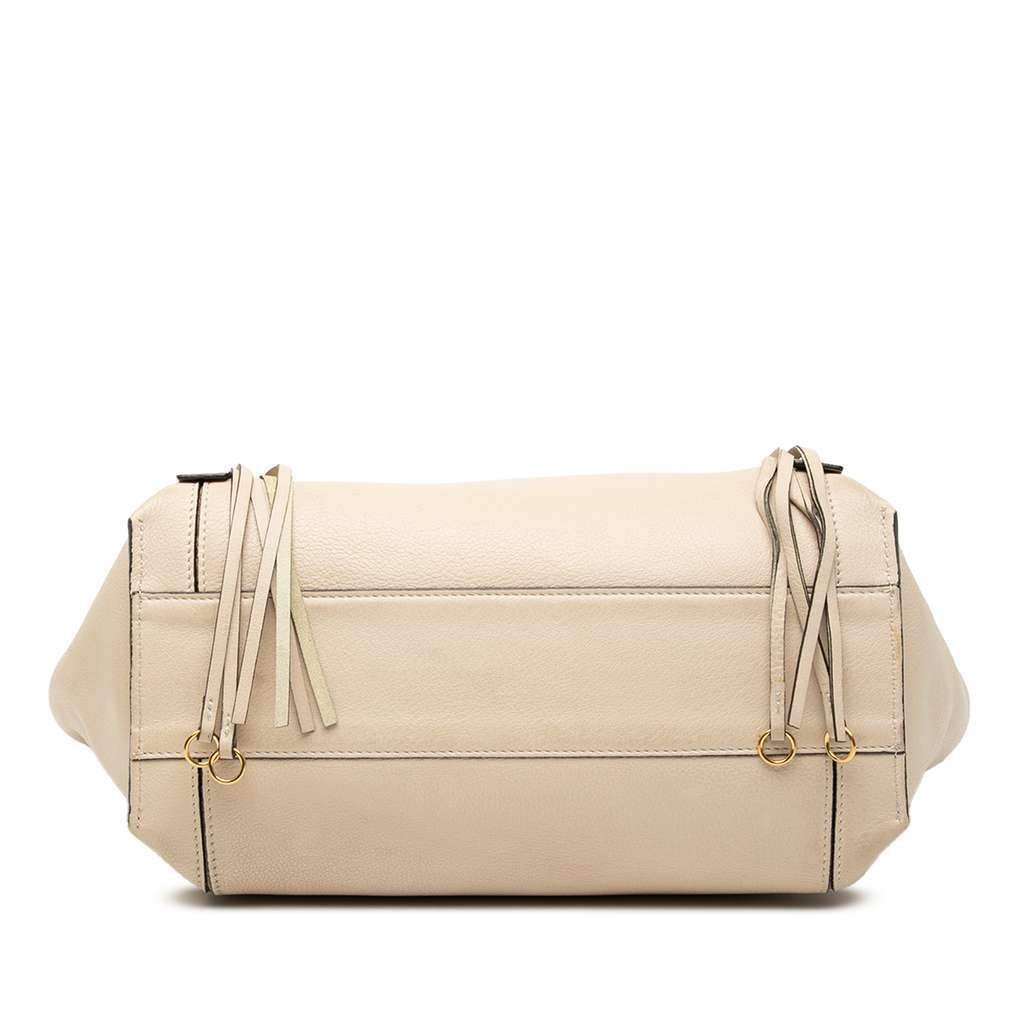 Chloé Large Leather Milo Shopping Tote Brown Leather Good condition - Inside View