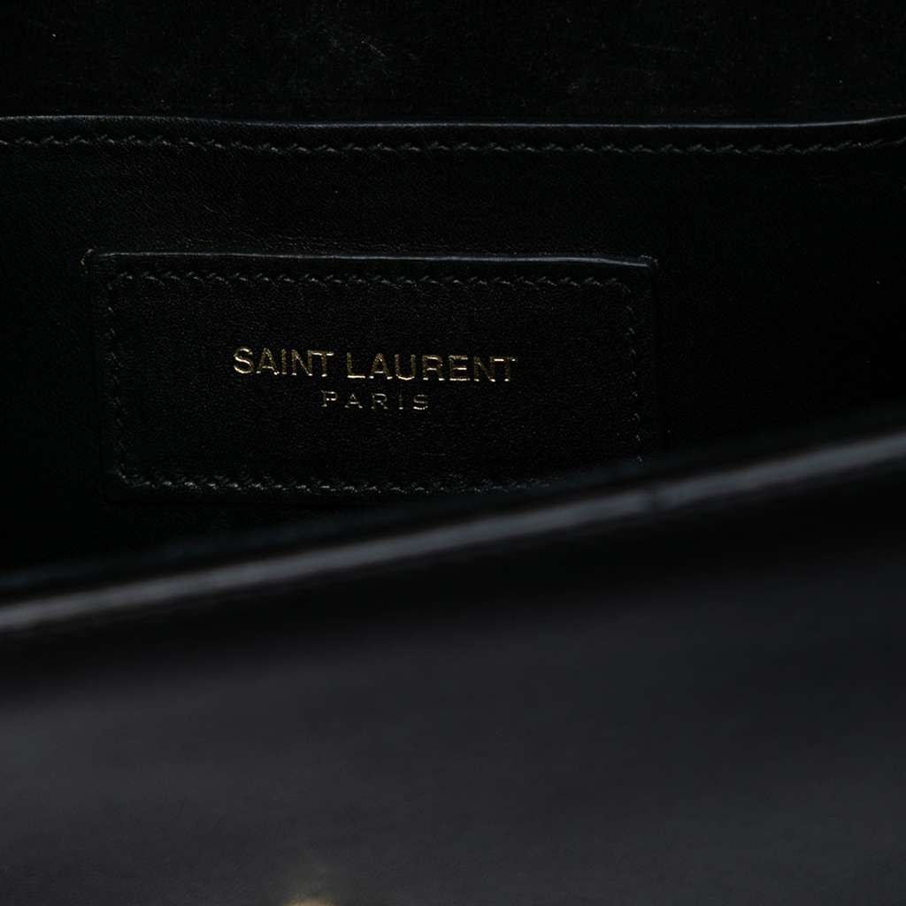 Saint Laurent Small Leather Monogram Kate Tassel Crossbody Black Leather Good - Box View