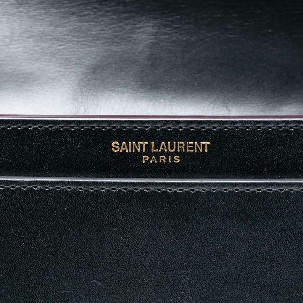 Saint Laurent Smooth Calfskin Monogram Cassandra Clasp Bag Black Leather Good - Box View