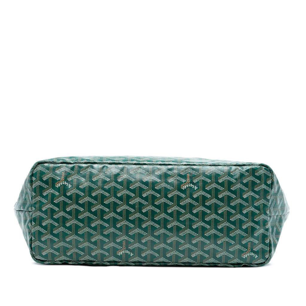 Goyard Goyardine Saint Louis PM Green Canvas Good - Inside View
