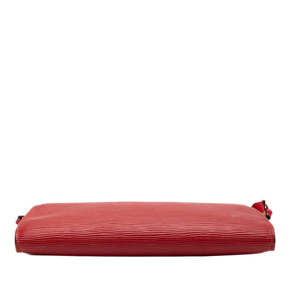 Louis Vuitton Epi Pochette Accessoires Red Leather Good - Inside View